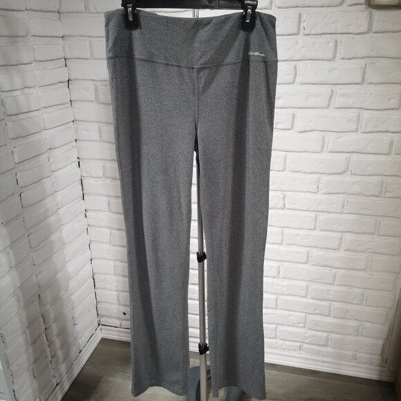 Eddie Bauer Ladies Size Large Dark Grey Wide Waistband Athletic / Yoga Pants - Picture 1 of 10